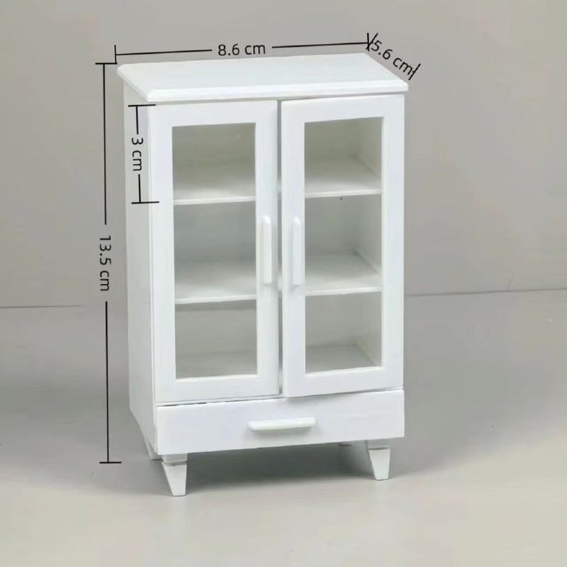 Simulation Mini Miniature Food Toy Display Cabinet Scene Small Ornaments Doll House Model Girl Play House Small Toys - Image 1